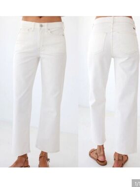 AYR the Easy Easy Women's Straight Leg Jeans in Cream